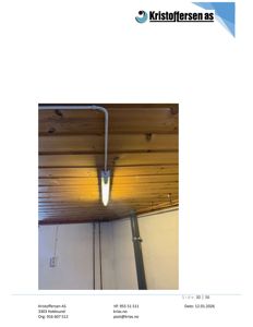 Fotografi av en lysarmatur montert på et trepanel tak.