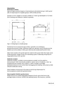 Bildet viser en teknisk detaljtegning (snitt) av en garasje, inkludert mål og konstruksjonsdetaljer.
