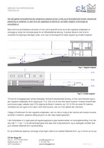 Tegninger som viser terrengsnitt og avkjørsel (Figur 1 og Figur 2) i forbindelse med søknad om dispensasjon.