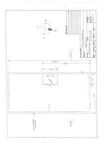 Etasjeplan (etasjeplan) som viser romfordeling, dimensjoner og orientering for en bygning.