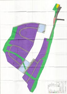 Situasjonsplan som viser tomtens form, vegnett, bebyggelse og arealbruk (f.eks. grøntområder og vannarealer).