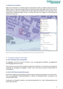 Et NVES-faresonekart for kvikkleire med tilsiktstedet markert, inkludert en legende og tekstbeskrivelse av fareområder.