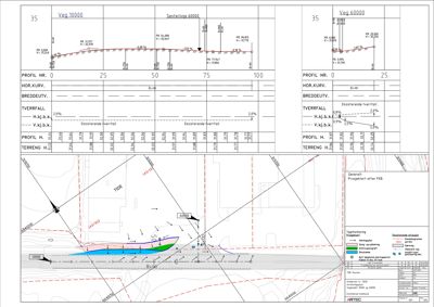 Situasjonsplan som viser tomtens beliggenhet, nabolagsgrenser og topografi.