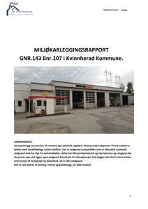 Fotografi av en garasjeanlegg med vaskehall, sandutskiller og nedgravde tanker.