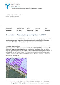Kartutsnitt med kartlagt reguleringsplan og arealmarkeringer på et tilhørsområde
