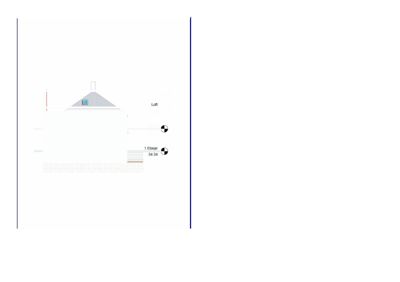 Fasadetegning av en bygning sett fra øst, med høydeangivelser og romfordeling per etasje.