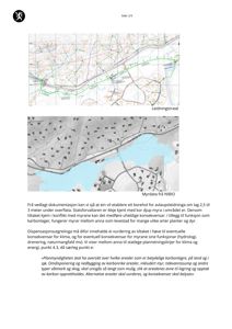 Bildet viser to kart som illustrerer en ledningsstrø og myrdata fra NIBIO, inkludert planretningslinjer for karbonlagre.