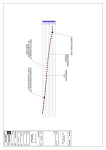 Snittegning (A-A) som viser etasjeskiftet, terrangforhold og plassering av utvendig styrkeventil og pumpestasjon i kum.