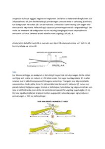 Teknisk tegning som viser profil A-A på en avkjørsel, inkludert fall, skulder og avrettingsag, samt illustrasjoner av sikthet og avkjørsel som munner ut i veg.