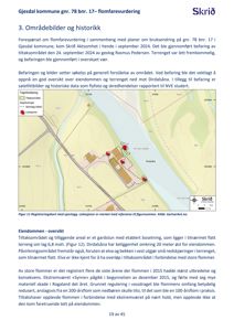 Et kart over et område (tiltaksområde) med markerte punkter for registreringer og sporlogg, inkludert en nøkkel og koordinater.
