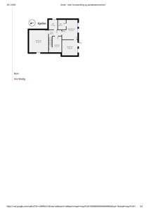 Etasjeplan for kjelleretasje med romfordeling og arealoppsett.