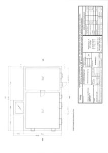 Etasjeplan eller kartsplan (kellersjon) som viser romfordeling, dimensjoner og arealberegninger for et bygg.