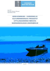 Fotografi av en båt på en kyststrøk, som er brukt som illustrasjon på forsiden av en rapport.