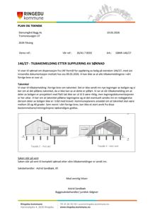 Tegning som viser fasadeoppsettet for en bolig (Fasade 2 og Fasade 4) med angitte takvinkler.