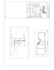 Etasjeplan eller situasjonsplan med romfordeling og mål
