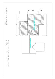 Etasjeplan som viser romfordeling, dimensjoner og deler av bygningen som skal rives eller er gjenstående.