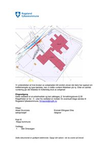 Situasjonsplan som viser tomtens grenser, bygningens plassering og areal (680,4 m² og 1 112,8 m²), samt tilstøtende infrastruktur som vei og jernbane.
