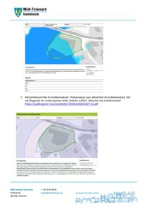 Kart over Midt-Telemark kommune som viser aktsomhetsområder for kvikkleireskred basert på NVEs veileder.