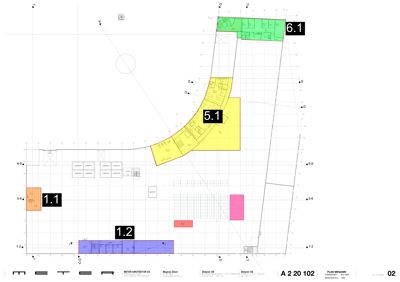 Situasjonsplan som viser tomtens form, grenser, bygningers plassering og orientering i forhold til nabolag.