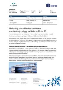 Fotografi av et moderne administrasjonsbygg med glassfasade og flate tak, sannsynligvis en rendering eller et bilde av det planlagte bygget.