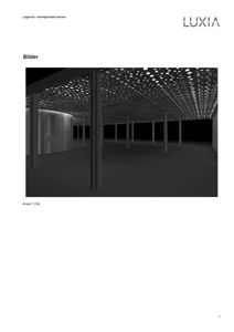 3D-visualisering av et lysportalsrom med søyler og et mønster i taket.