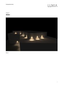 3D-visualisering av en bygning (Havneportalen Horten) med belysning, vist i et snitt.