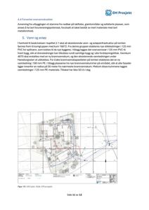 En situasjonsplan (VAO-plan) som viser vann- og avløpsledninger på en tomt med eksisterende og nye bygninger.