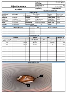 Fotografi av en kum sett innfra, med en åpenning i taket og en person som ser ut til å jobbe eller inspisere kummen.