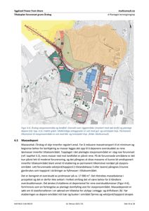 Et kart over Årskog stasjonsområde som viser planlagte tiltak, deponiområder og anleggsvæker.