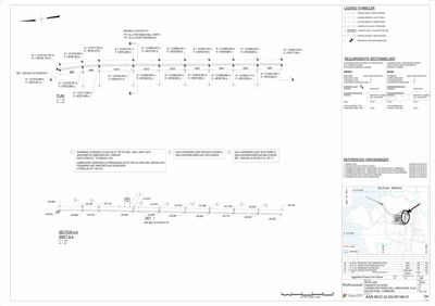 Situasjonsplan med detaljerte koordinater for en forankringsmur, symboler for grunnvann og en oversikt over nabolaget.