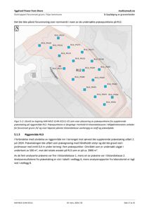 Kart over et område (R12) med markerte prøvetakningspunkter (R12_PG01 osv.) og en oransje omrisset som viser forurenset grunn.