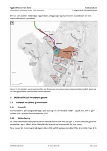 Oversiktskart over prosjektområdet ved Årskog som viser plassering av stasjonsområdet, landfall, deponi og riggområder.