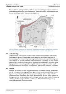 Utsnitt av en tegning som viser planlagt tomt, fylling og skjæring for et anlegg (Kompensasjonsstasjon).