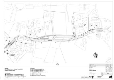 Situasjonsplan som viser tomt, bygninger, veier og grenser