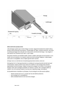 Fotografi av en byggesaksside som viser en 3D-visualisering (rendering) av et nytt bygg, samt tekstbeskrivelse og søkers begrunnelse.
