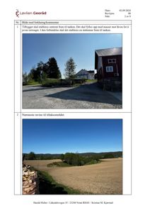 Fotografier av eksisterende eller planlagt bygning og omgivelser