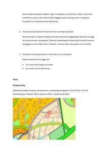 Situasjonsplan eller detaljreguleringsplan som viser eiendomsinndeling, vegnett og byggefelt.