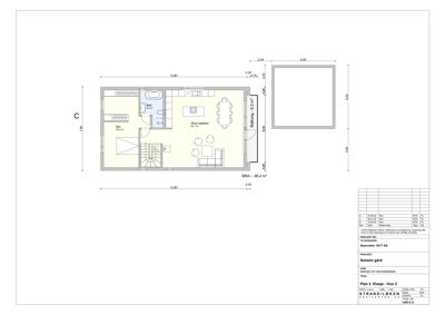 Etasjeplan (Plan 2. Etasje) som viser romfordeling, dimensjoner og areal for hus C på Åsheim gård.