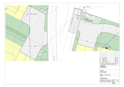 Situasjonsplan som viser tomtens form, grenser, areal (500,0 m²), naboeiendommer, veier (Lysholmveien, Krokveien) og planlagt bebyggelse.