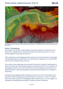 Et kart som viser et kartleggingsområde med terrengmodell og vannstandshevinger, relatert til en flomfarevurdering.