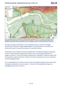 Helningsskart generert fra detaljerte høydedata (LIDAR) som viser terrengform og helning i et område.