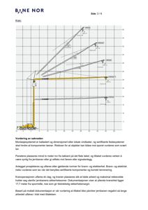 Tegning som viser en kran med dimensjoner og belastninger, samt en vurdering av søknaden om bruk av kranen.
