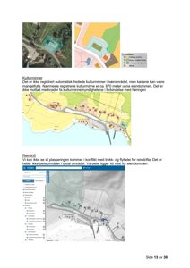 Bildet viser en side fra en byggesak som inneholder flere kart og oversiktsbilder. Øverst er det et flyfoto og en situasjonsplan. Deretter følger en oversiktskart over et område med bygninger, og nederst er det et detaljkart med lag for reindrift og beiteområder.