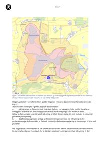 Kart over Grudevatn naturreservatet med viktige områder og bestemmelsene for området.
