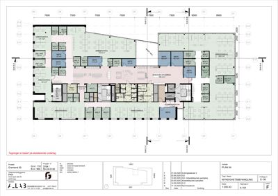 Etasjeplan (etasjeplan) som viser romfordeling, arealer og funksjoner i en bygning.