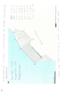 Situasjonsplan som viser en planlagt bygning (Rekefabrikken) med angitte mål langs kantene og en grønn linje for 'Grenn linje'.