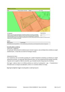 Et kart som viser en situasjonsplan med fargekodet informasjon om marin leire og flomfare.