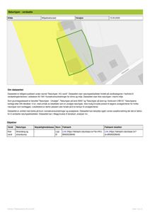 Et kart som viser en situasjonsplan med overlagte naturtyper (verdsatte områder) og faktaark-links.