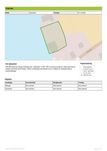 Et kart over et areal (FKB-ARS) med en grønn markert grense, som viser bebyggelse og ferskvann.