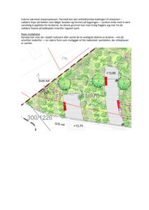 Snittegning (Snitt AA') som viser terrengform, høyder (+13,85 og +13,70), vegetasjon og plassering av broer i forhold til stasjonsplassen.